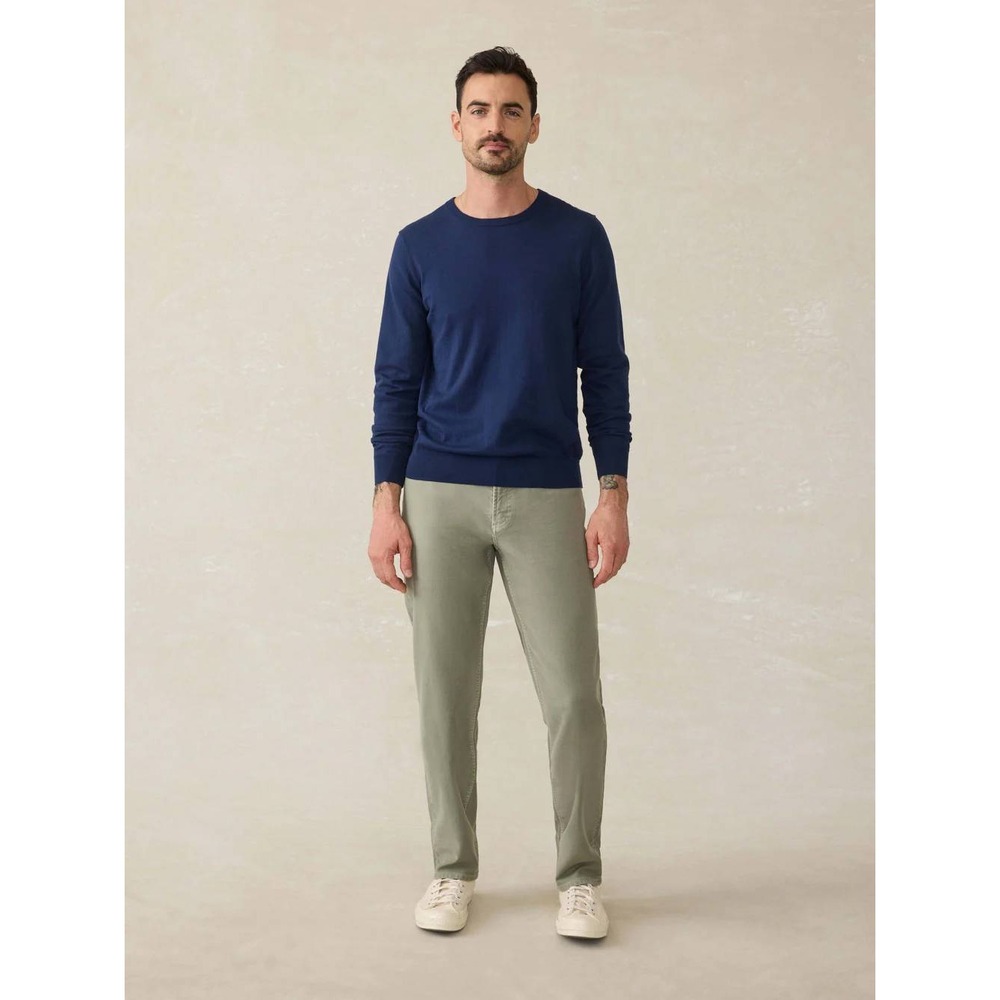 Faherty Stretch Terry 5-Pocket Chino Pants Mens Size 40 Faded Olive MBC0020-FOL